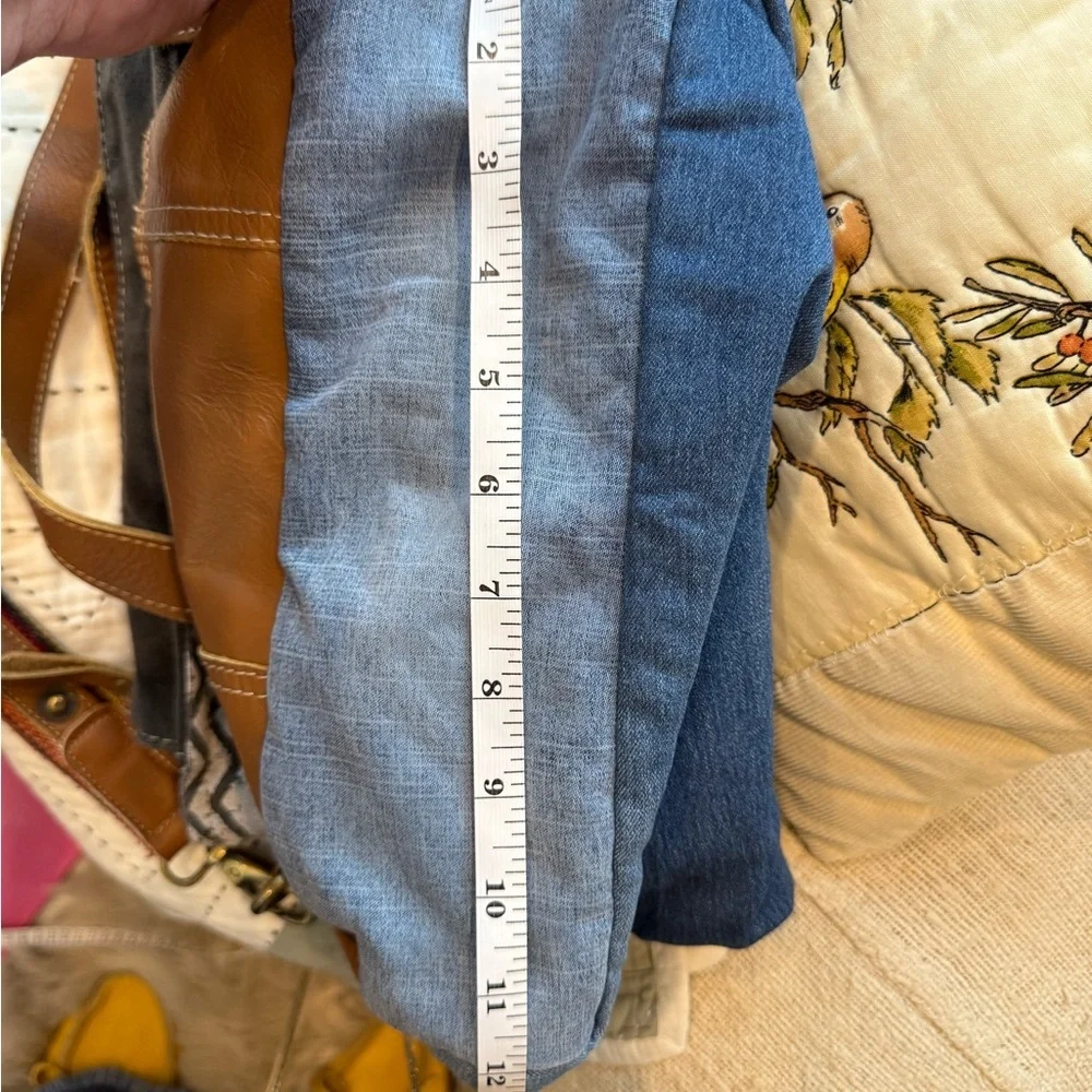 Boho Patchwork Crossbody Tote in Multicolor